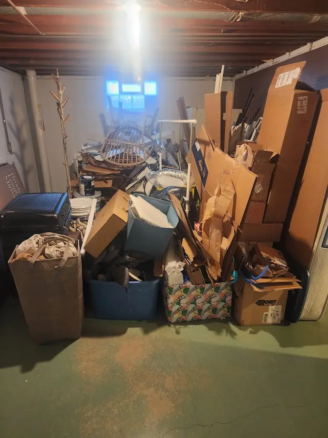 Roll-off dumpster container at job site for Concrete Dumpster Rental in Lower Salford